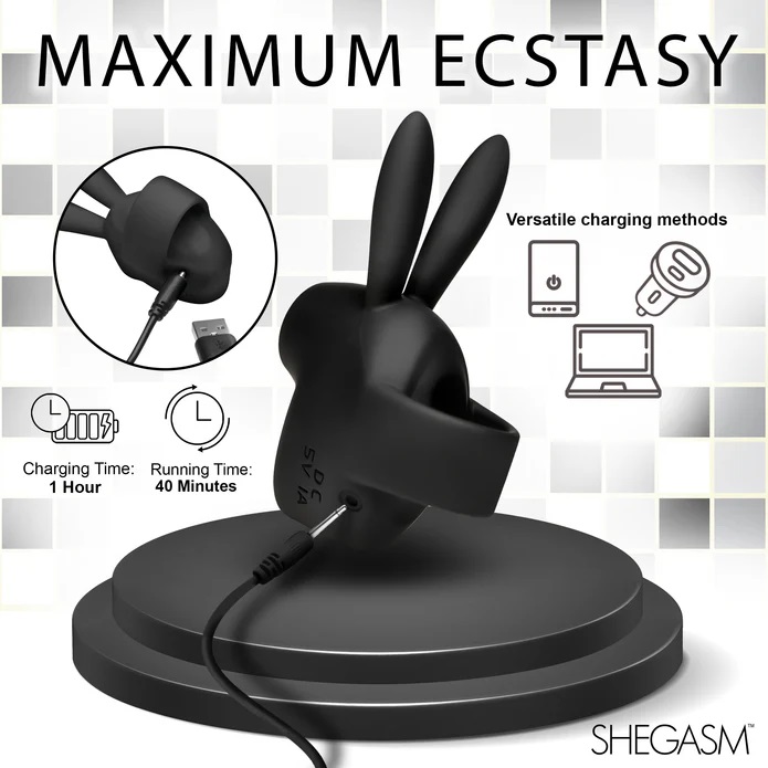Inmi Shegasm Bunny Đen Hút Mút Âm Đạo Siêu Phê