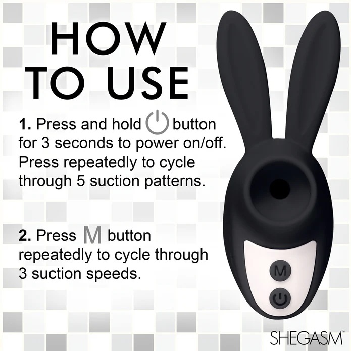 Inmi Shegasm Bunny Đen Hút Mút Âm Đạo Siêu Phê