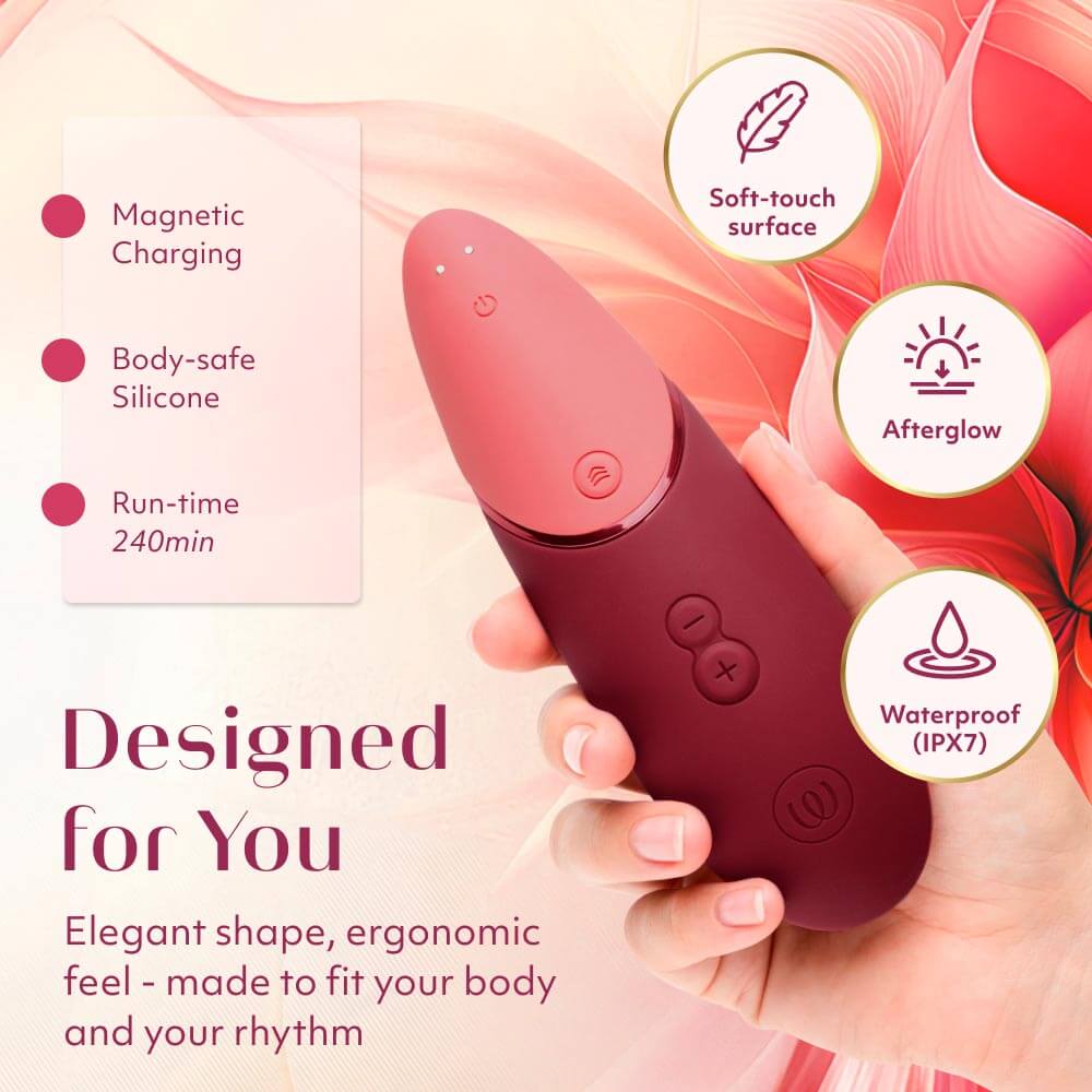 Womanizer Next 3D Hút Clit Đỏ Rượu Siêu Mạnh