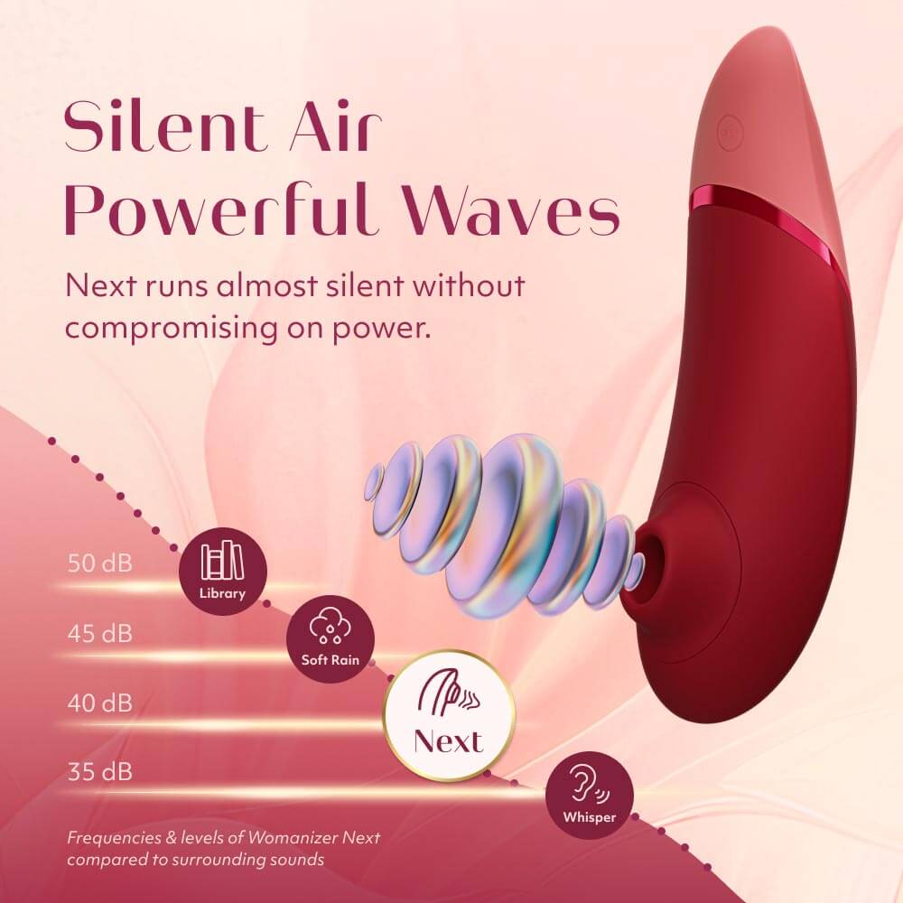 Womanizer Next 3D Hút Clit Đỏ Rượu Siêu Mạnh
