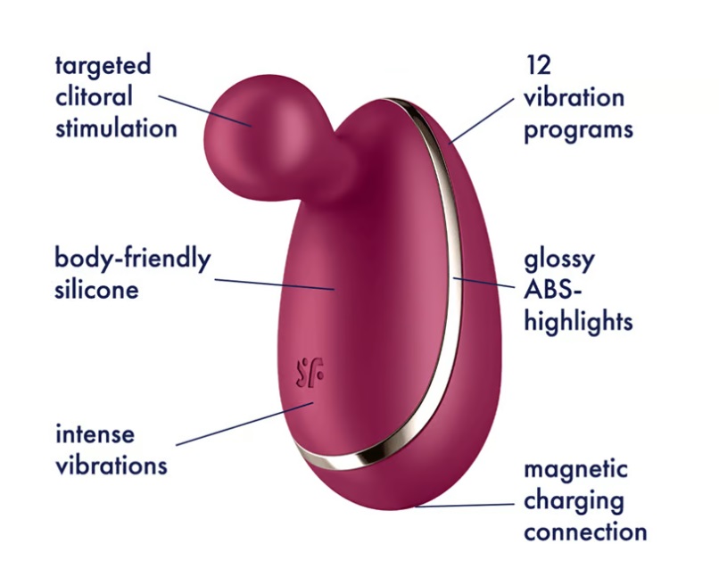 Satisfyer Spot On Đỏ 7.5cm Thích Ứng Siêu Sướng