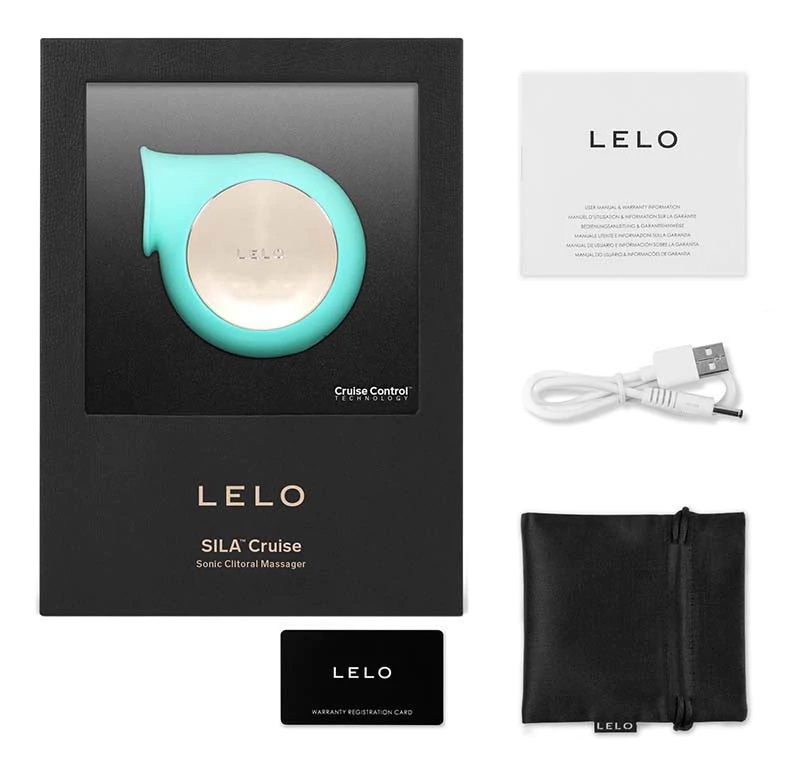 Lelo Sila Cruise Xanh Bạc Hà Rung Thở Âm Đạo Siêu Mềm