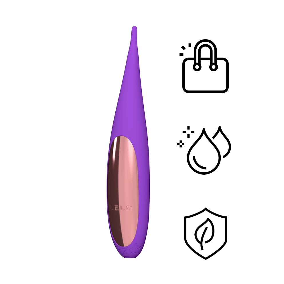 Lelo DOT du lịch vibrator âm vật tím nhỏ gọn