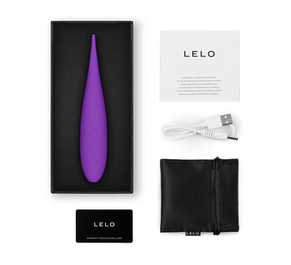 Lelo DOT du lịch vibrator âm vật tím nhỏ gọn