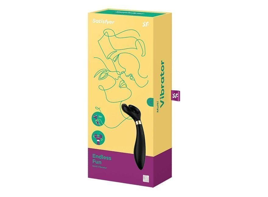 Satisfyer Endless Fun massage棒 đen 23.5cm đa năng