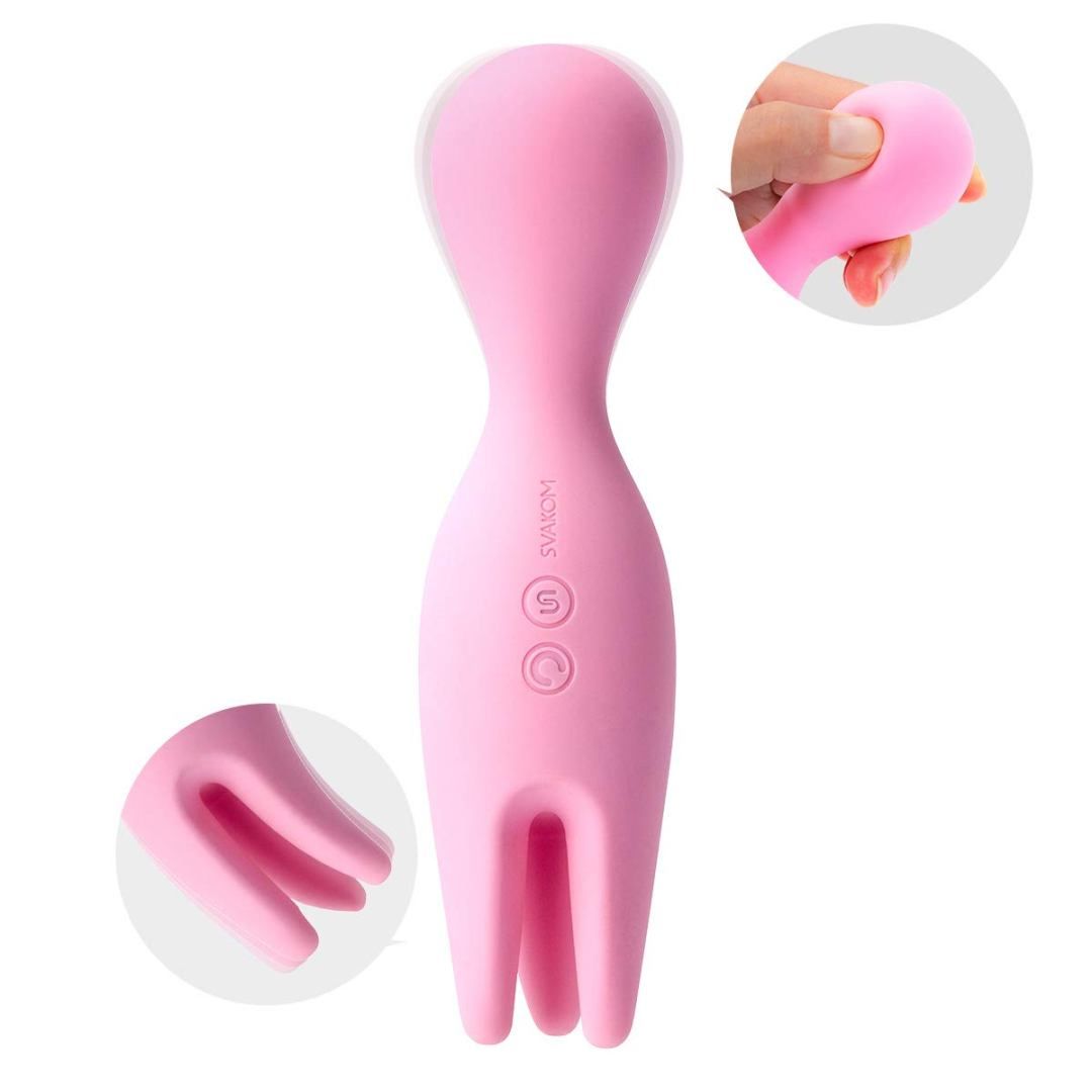 SVAKOM Nymph Rung Âm Hạch Núm Vú Đầu Mềm 15.6cm