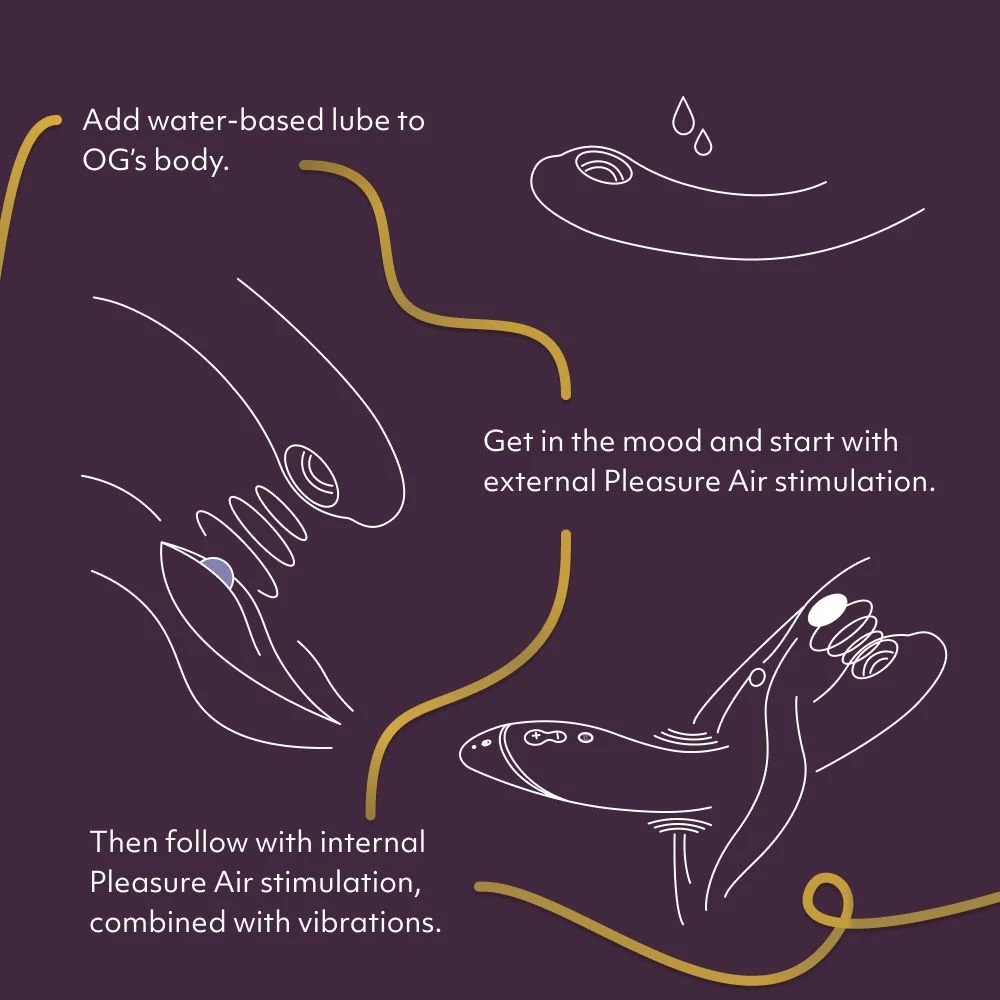 Womanizer OG G-spot Hút xóc Xám Đỉnh cao khoái