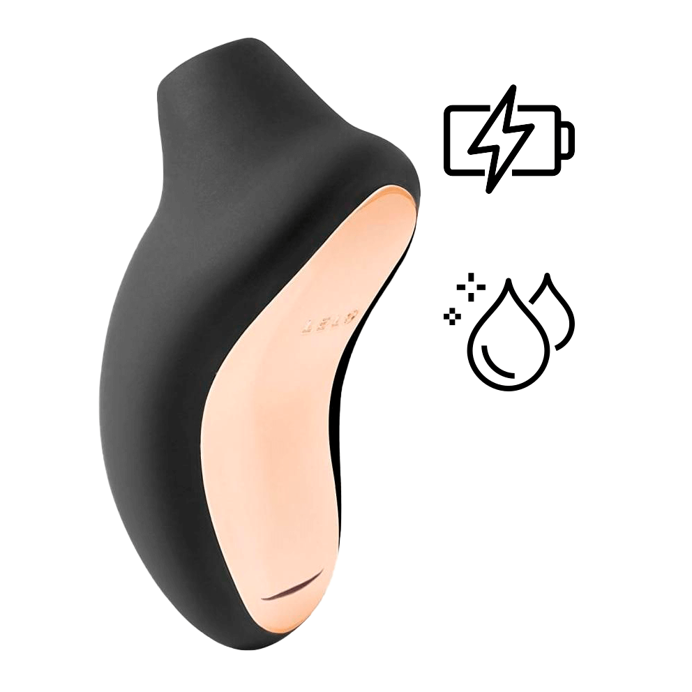 Lelo Sona Sonic Clit Đen, Âm Sóng Thăng Hoa 8 Chế Độ