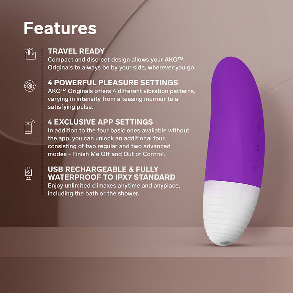 Lelo Ako Purple Rung Âm Hộ App Điều Khiển