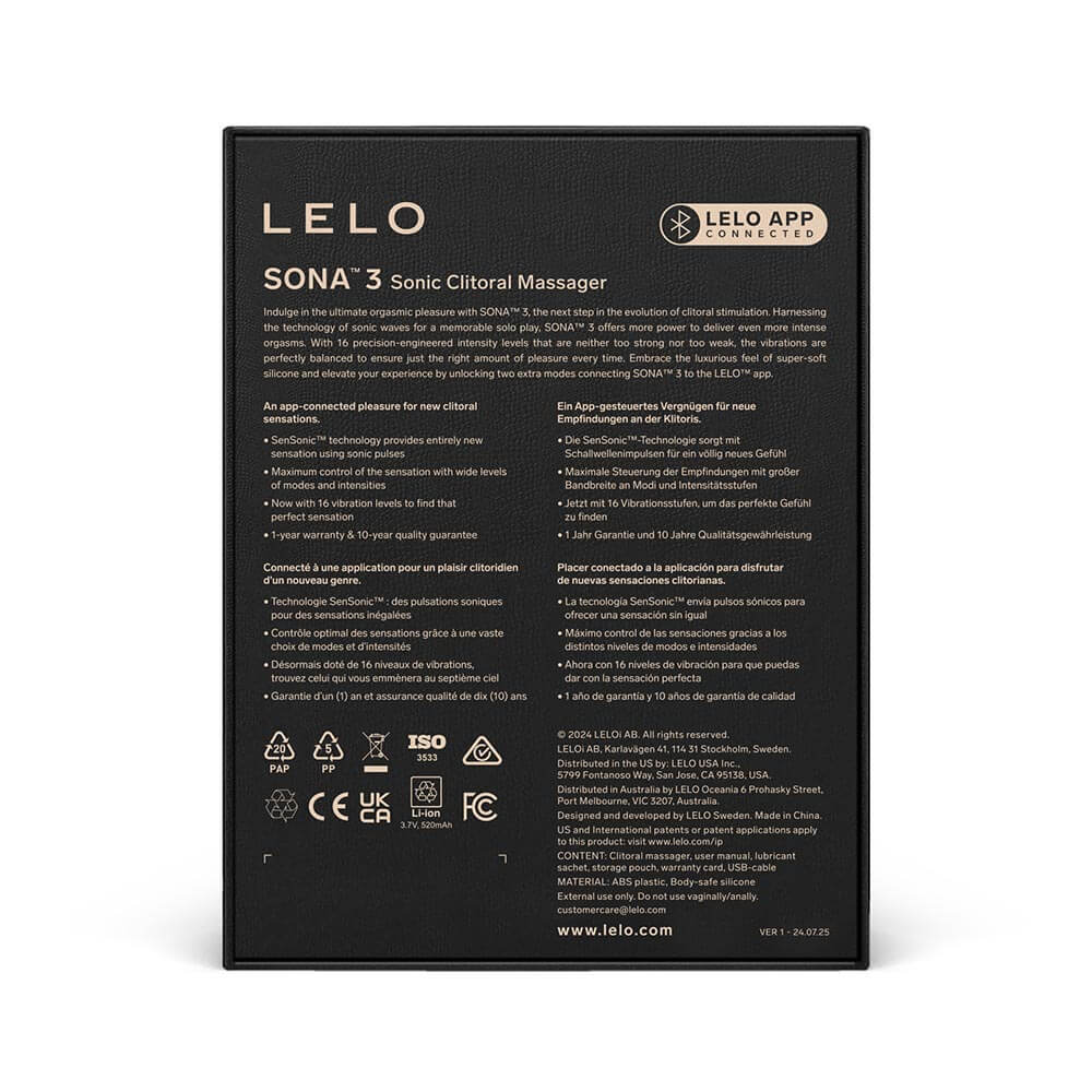 Lelo Sona 3 âm sóng kích thích cực khoái mạnh mẽ