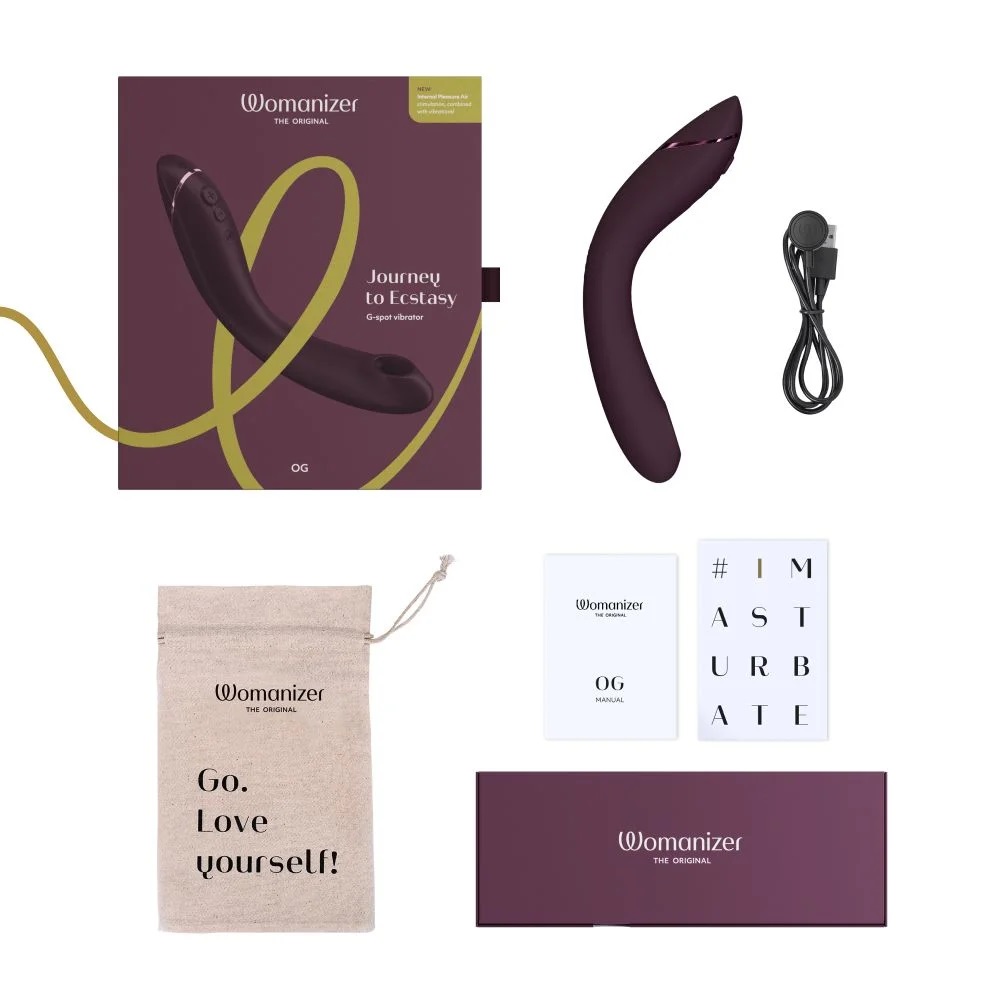 Womanizer OG G-Spot Hút Tím Đỏ 17.6cm Siêu Mạnh