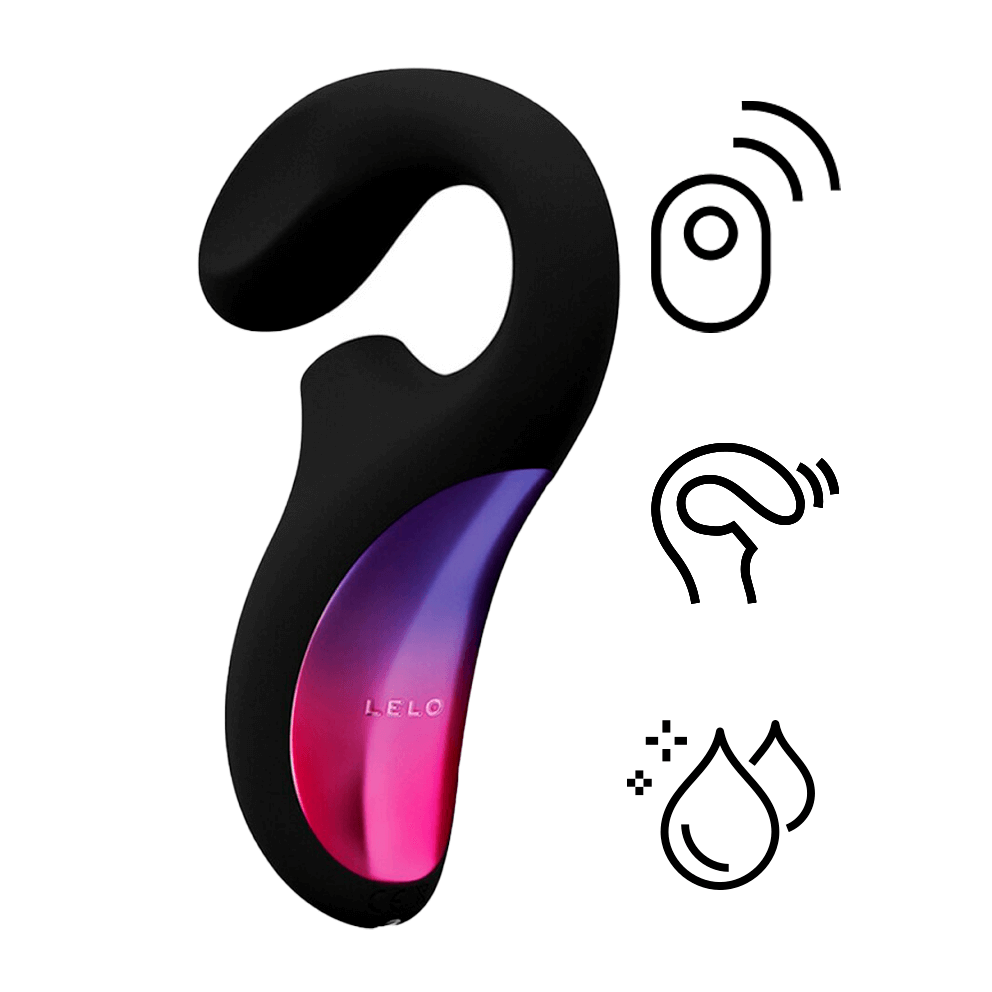 LELO Enigma Wave Đen Clit G Spot Siêu Âm Sóng