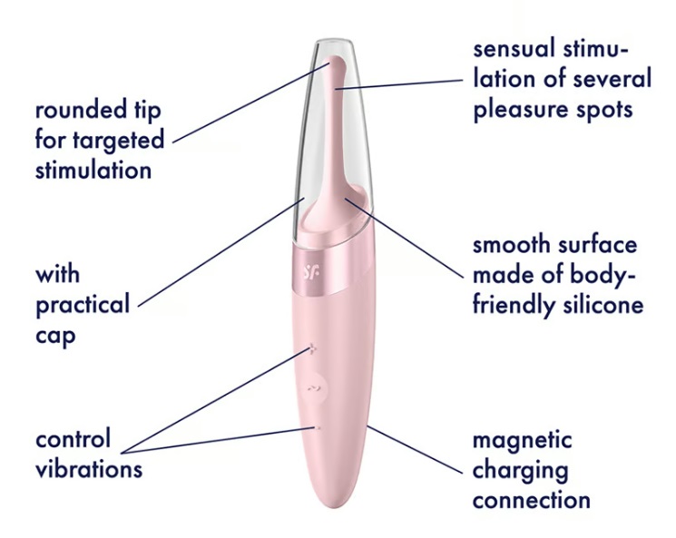Satisfyer Rose Rung Xoay Mạnh Waterproof, Phê Phái Đẹp