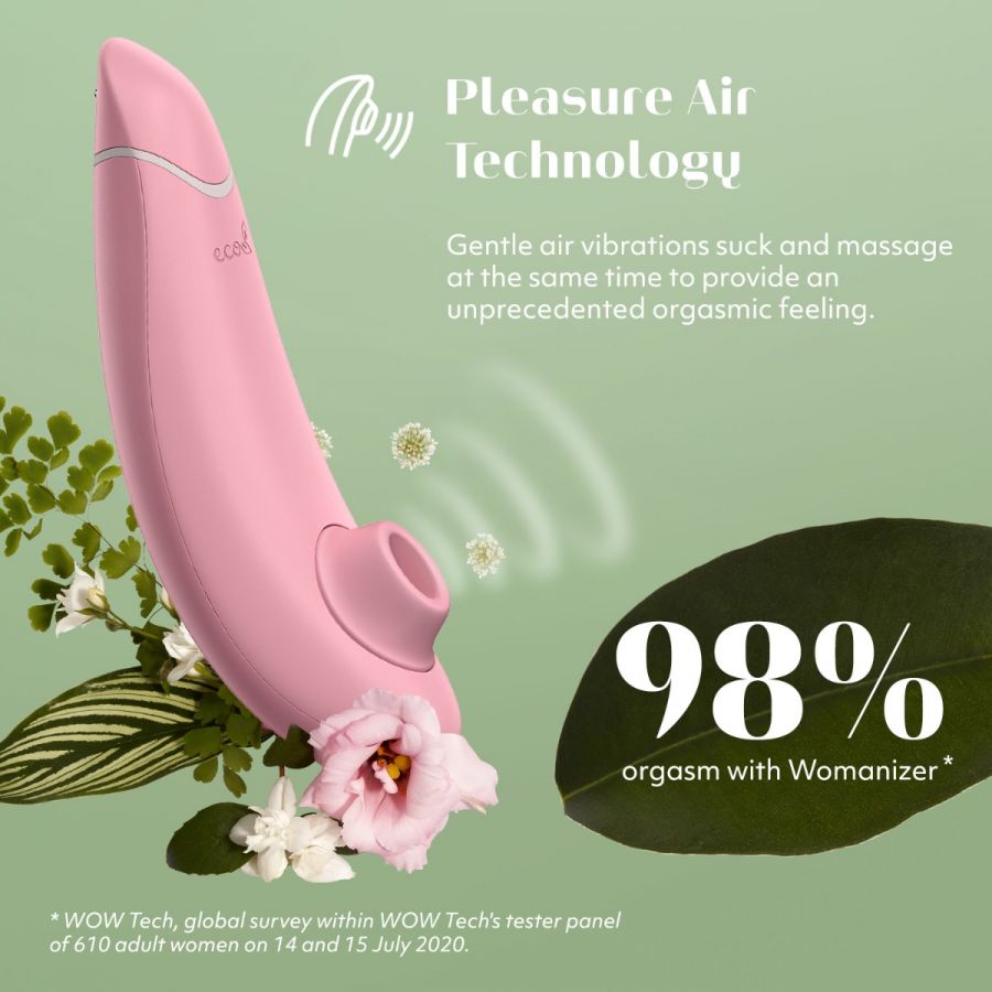 Womanizer Premium Eco Hút Âm Đạo Xanh Lá Siêu Êm Môi Trường