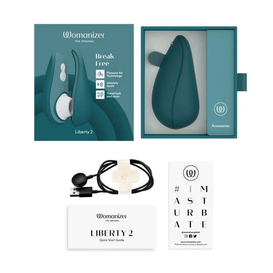 Womanizer Liberty 2 Hút Âm Xanh Di Động Air