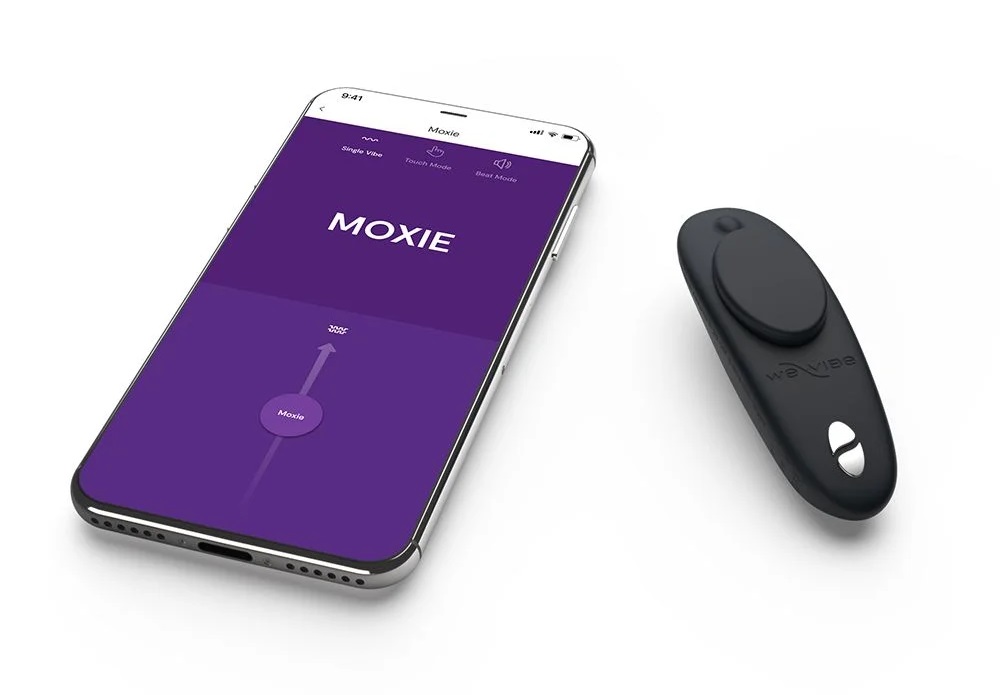 We-Vibe Moxie+ Đồ lót rung âm vật đen app Canada