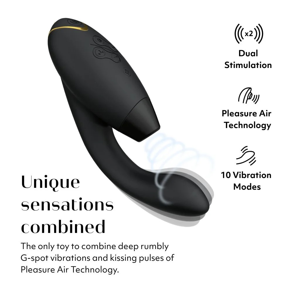 Womanizer DUO 2 Hút Âm G Rung Đen Đức Chính Hãng