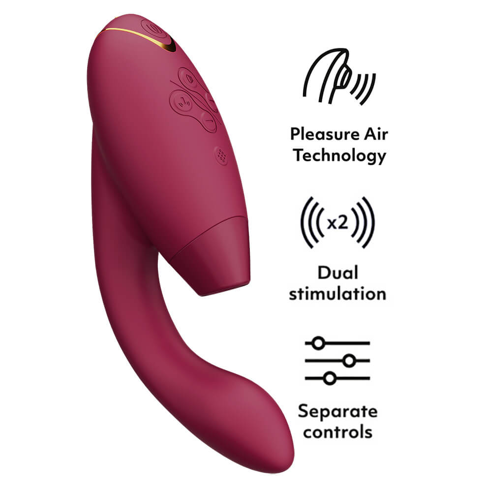 Womanizer DUO 2 đỏ hút G-spot 20.3cm cao trào kép