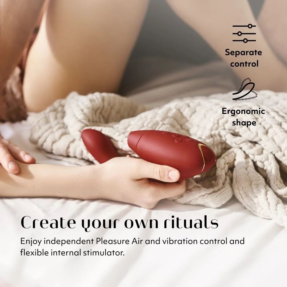 Womanizer DUO 2 đỏ hút G-spot 20.3cm cao trào kép