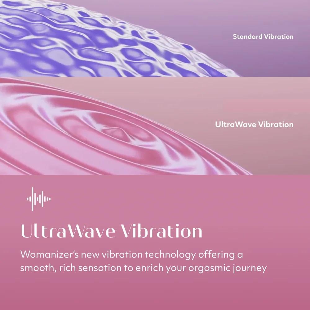 Womanizer UltraWave Hồng Yên Tĩnh Clit Wave Đỉnh