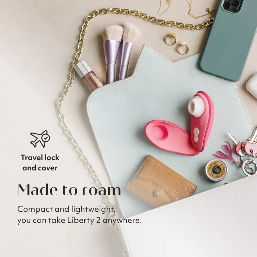 Womanizer Liberty 2 Đỏ Hút Clit Di Động Tiện Lợi[luxurytoy]​