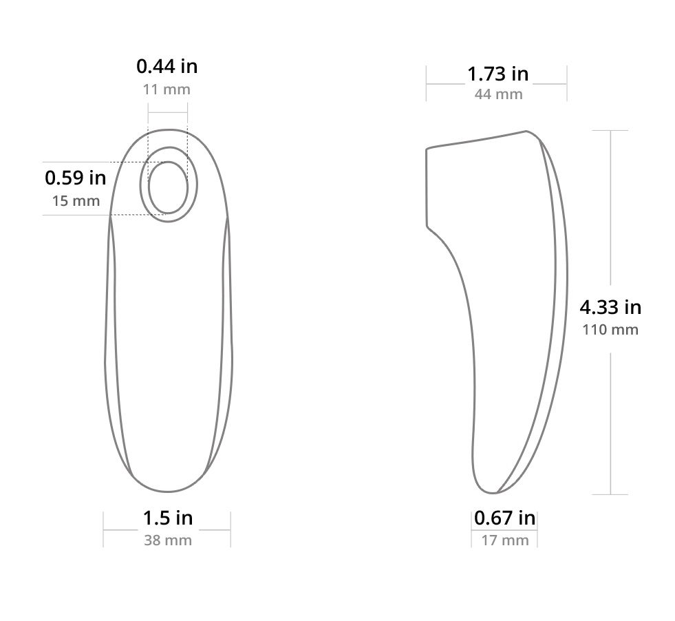 Lovense Tenera Mút Âm Hộ App Điều Khiển 11cm