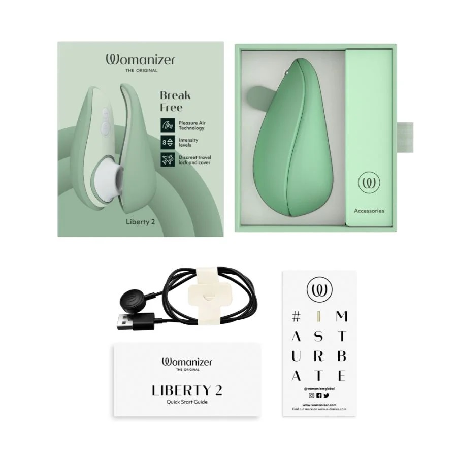 Womanizer Liberty 2 Xanh Hút Clit Portable Air