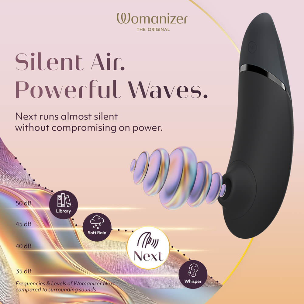 Womanizer Next Hút Clit Đen 3D Air Siêu