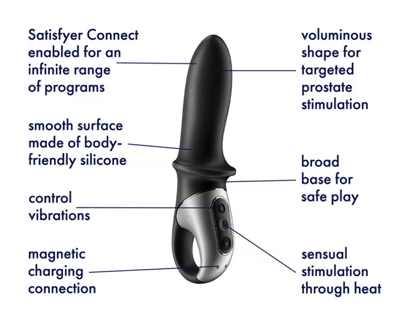 Satisfyer Rung Nóng Bỏng Đen 18cm Thỏa Mãn Cực Độ