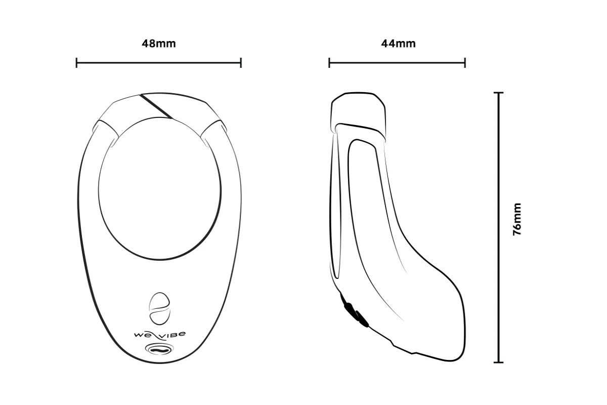 We-Vibe Tease Us Ring Đen Rung Đôi Waterproof Thú Vị