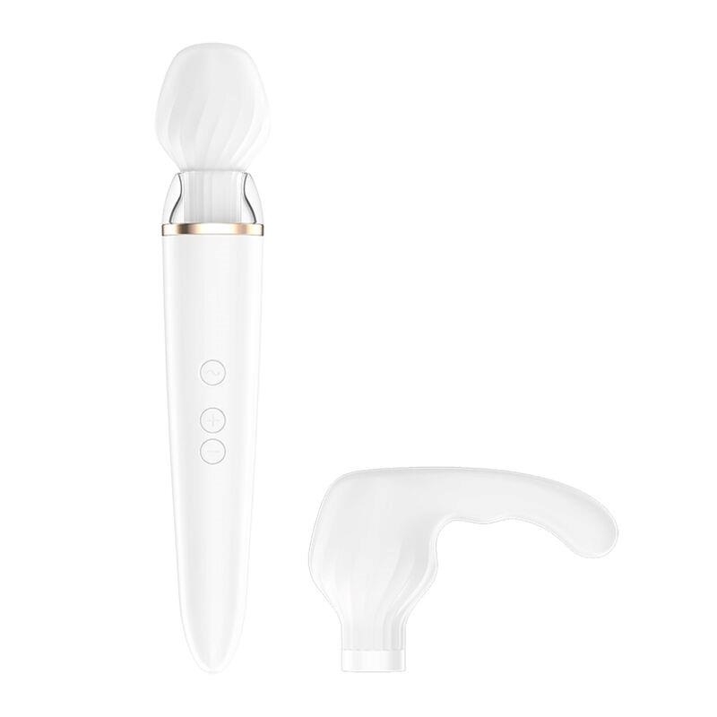 Satisfyer Double Wand-er APP Trắng Điều Khiển Xa 27cm