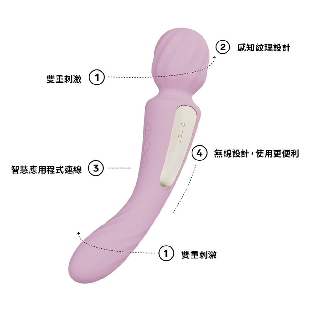 LELO Switch Đũa Rung Đôi Hồng Nhẹ Cảm Xúc Đỉnh