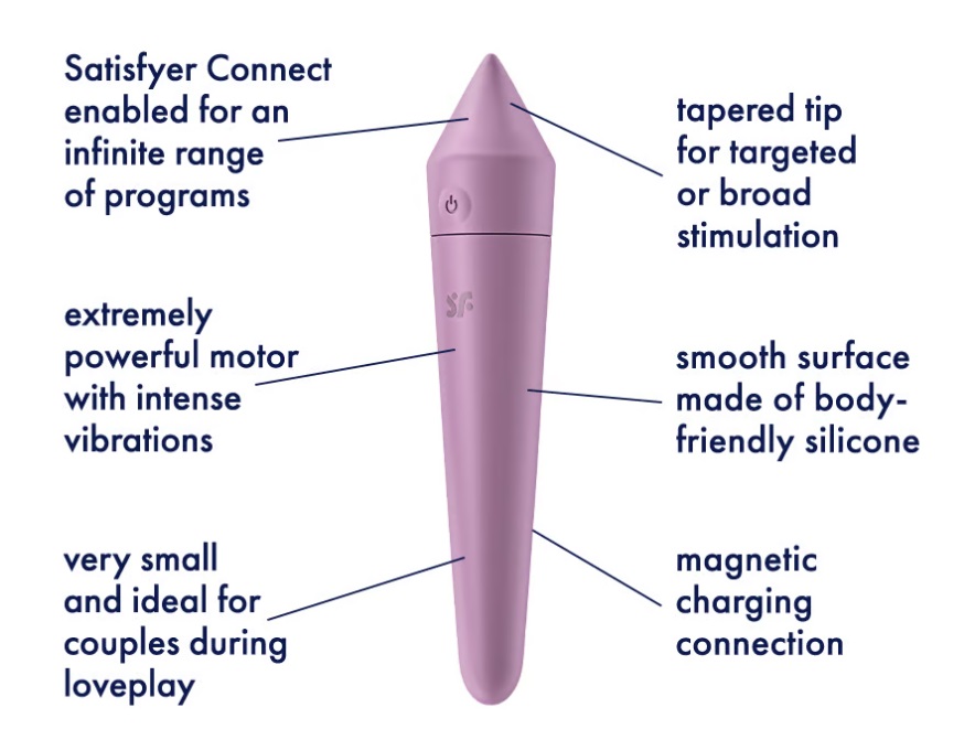 Satisfyer Bullet Rung 8 Màu Tím Siêu Mạnh App