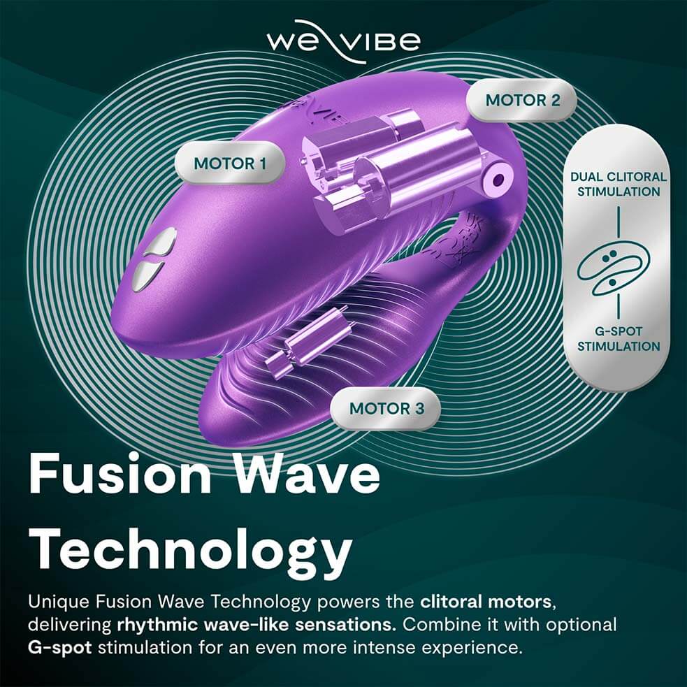 We-Vibe Chorus Pro Tím App Rung Sóng 8cm Cặp Đôi