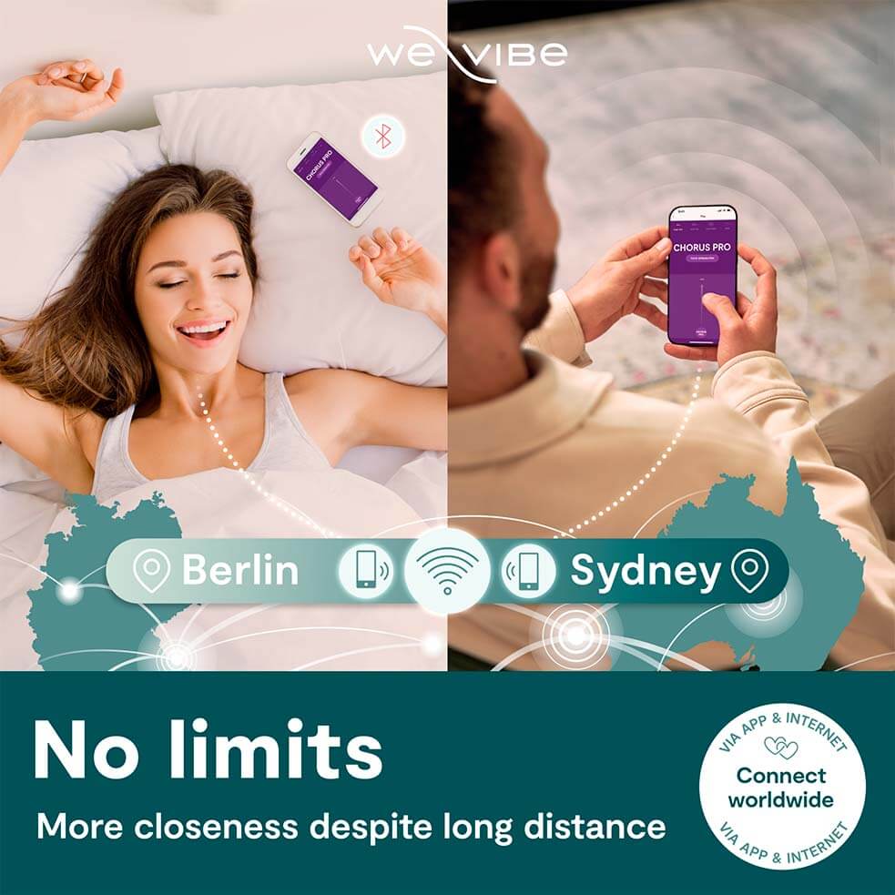 We-Vibe Chorus Pro Tím App Rung Sóng 8cm Cặp Đôi