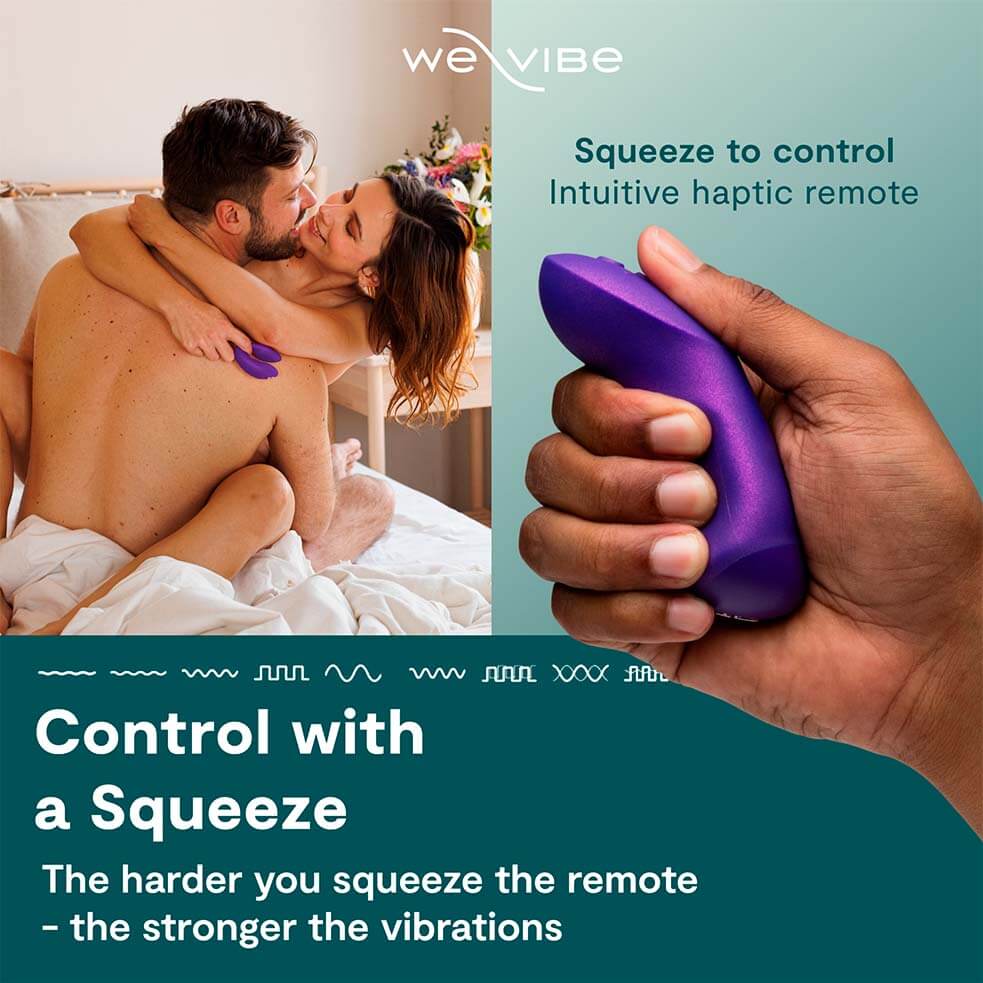 We-Vibe Chorus Pro tím app rung sóng đôi sâu 8cm