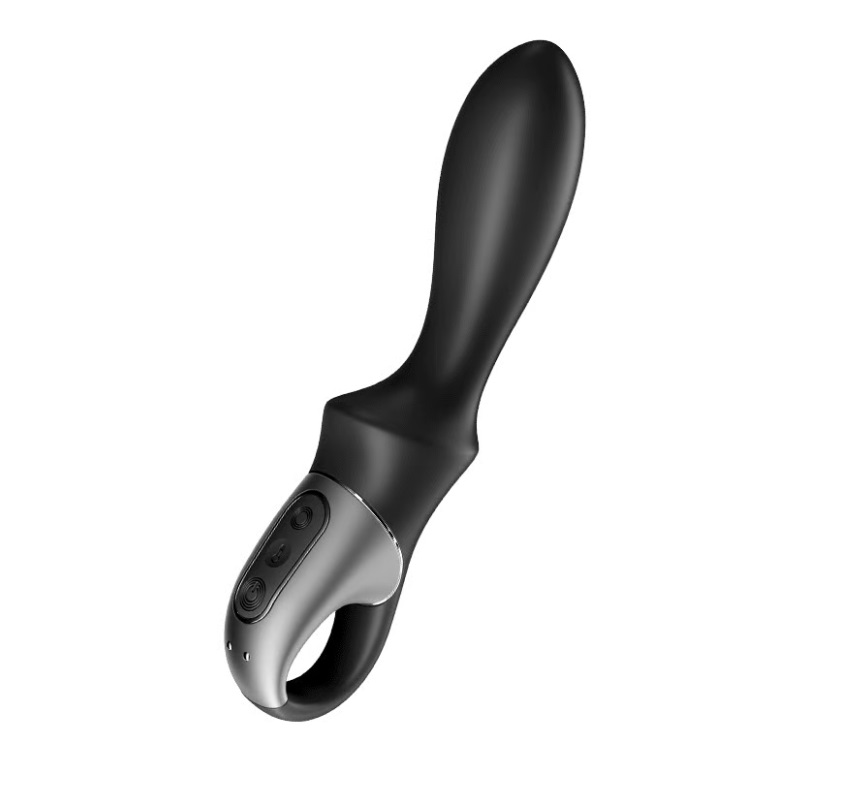 Satisfyer Heat Climax Plug Đít Nóng Rung Đen