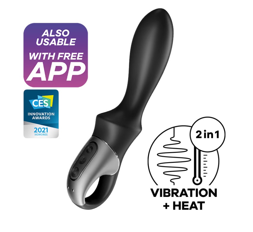 Anal Plug Satisfyer Heat Climax Đen Nóng Rung Bùng Nổ