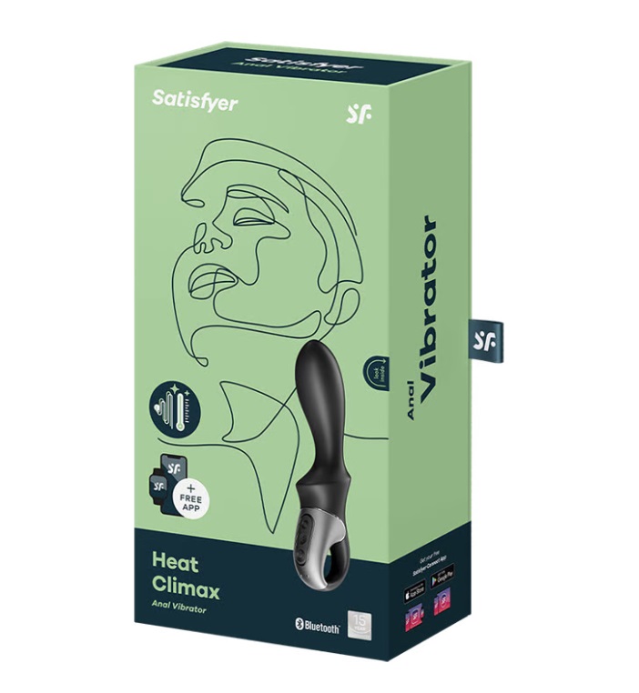 Anal Plug Satisfyer Heat Climax Đen Nóng Rung Bùng Nổ
