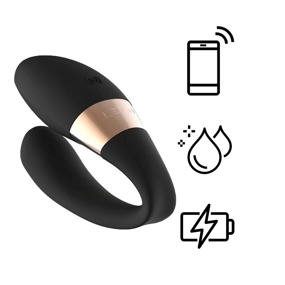 Lelo Tiani Harmony app đôi rung đen silicone