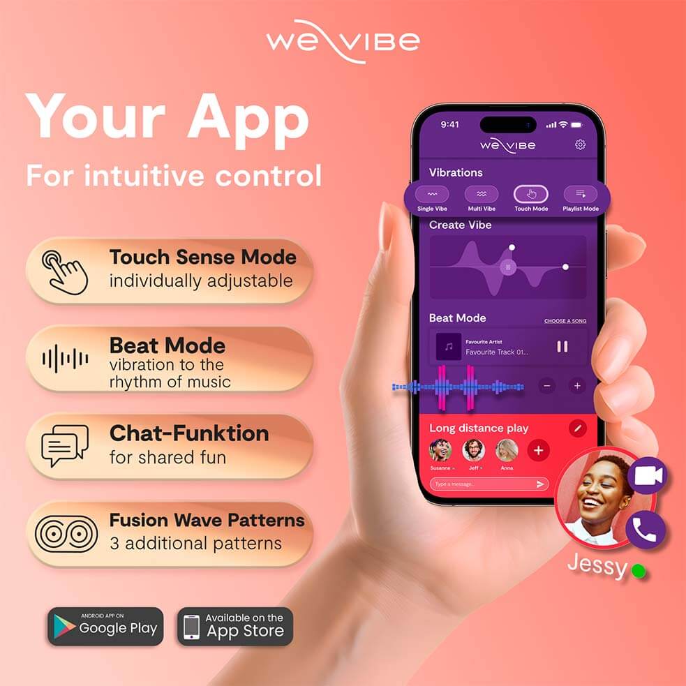 We-Vibe Chorus Pro Cặp Đôi Hồng Tím App