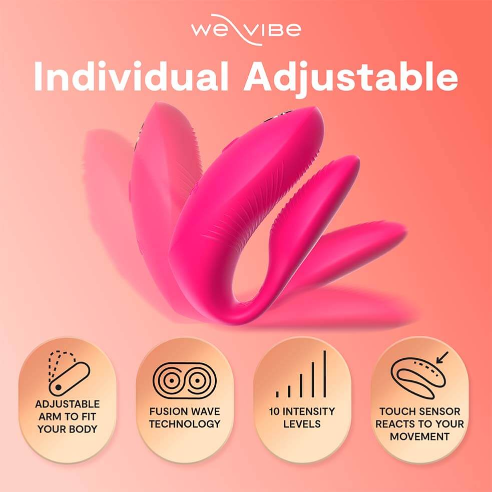 We-Vibe Chorus Pro Cặp Đôi Hồng Tím App[wickedwandas]​