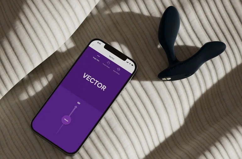 We-Vibe Vector+ Blue Prostate Vib 10.6cm Remote