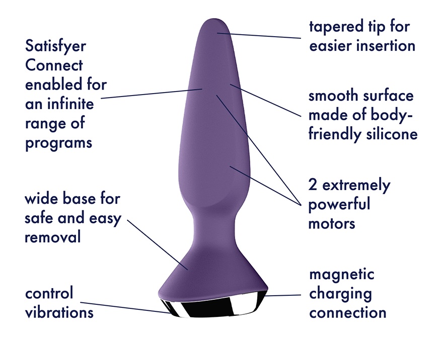 Satisfyer Plug-ilicious 1 Tím Hậu Môn Đức Khoái Cảm