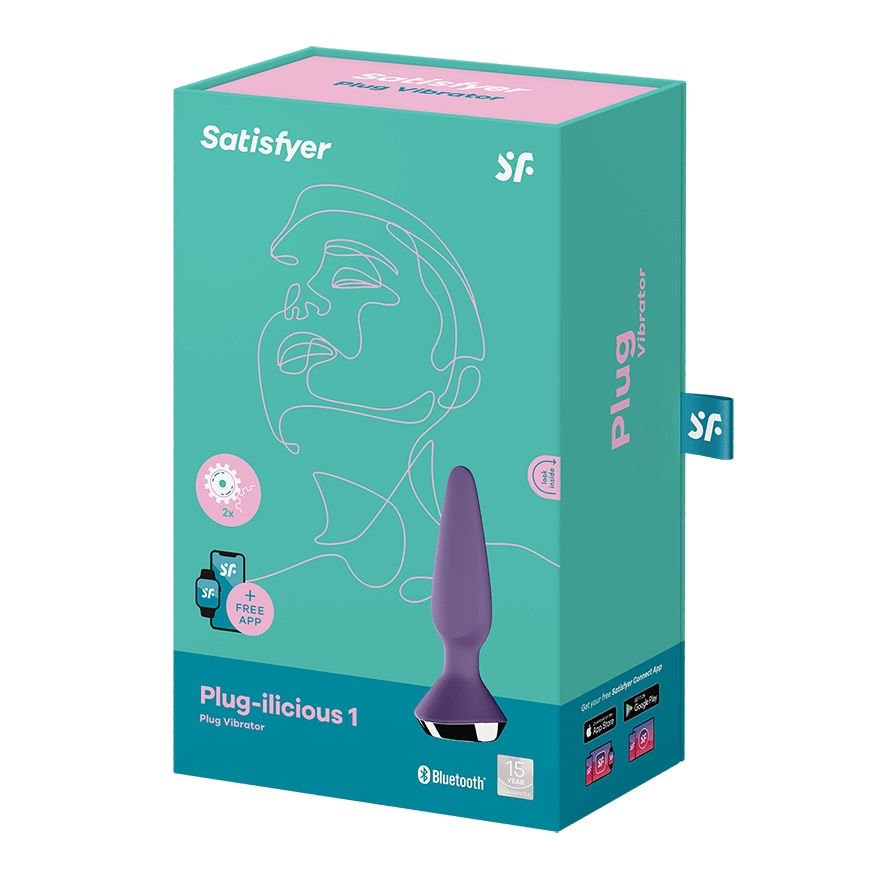 Satisfyer Plug-ilicious 1 Tím Hậu Môn Đức Khoái Cảm
