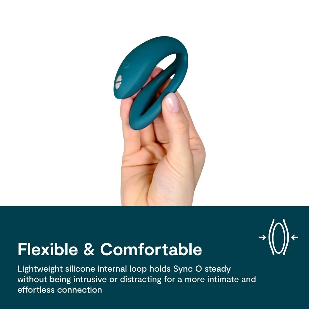 We-Vibe Sync O Thú Cưỡi Cặp Đôi Rung Xanh Nhung