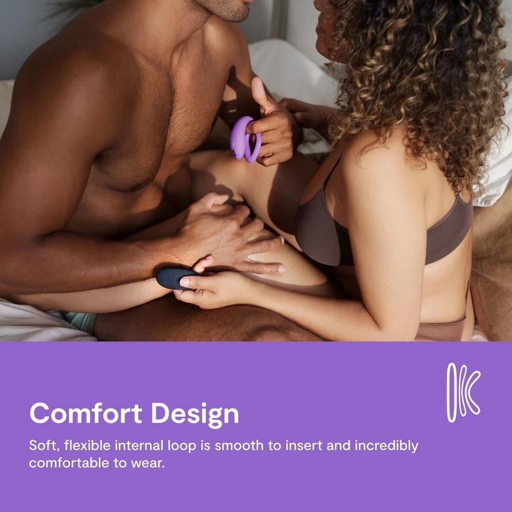 We-Vibe Sync O Tím Nhạt 8cm Cặp Đôi Rung Chống Nước