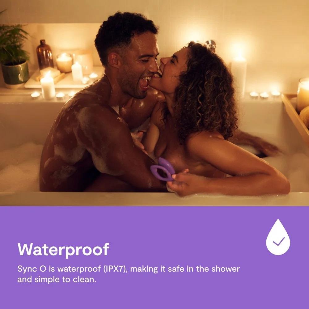 We-Vibe Sync O Tím Nhạt 8cm Cặp Đôi Rung Chống Nước