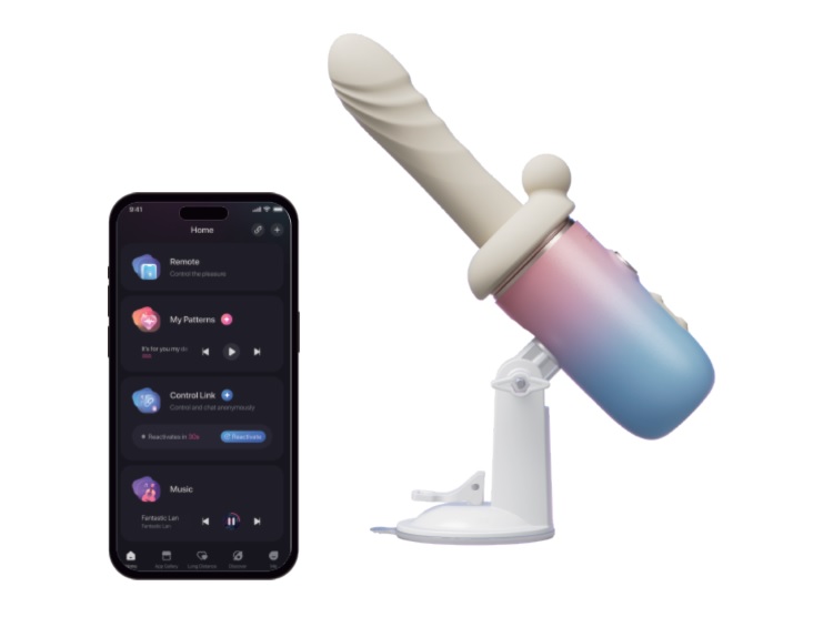 Lovense Spinel App Thrust Heat Mút G-spot Đôi Kích Thích
