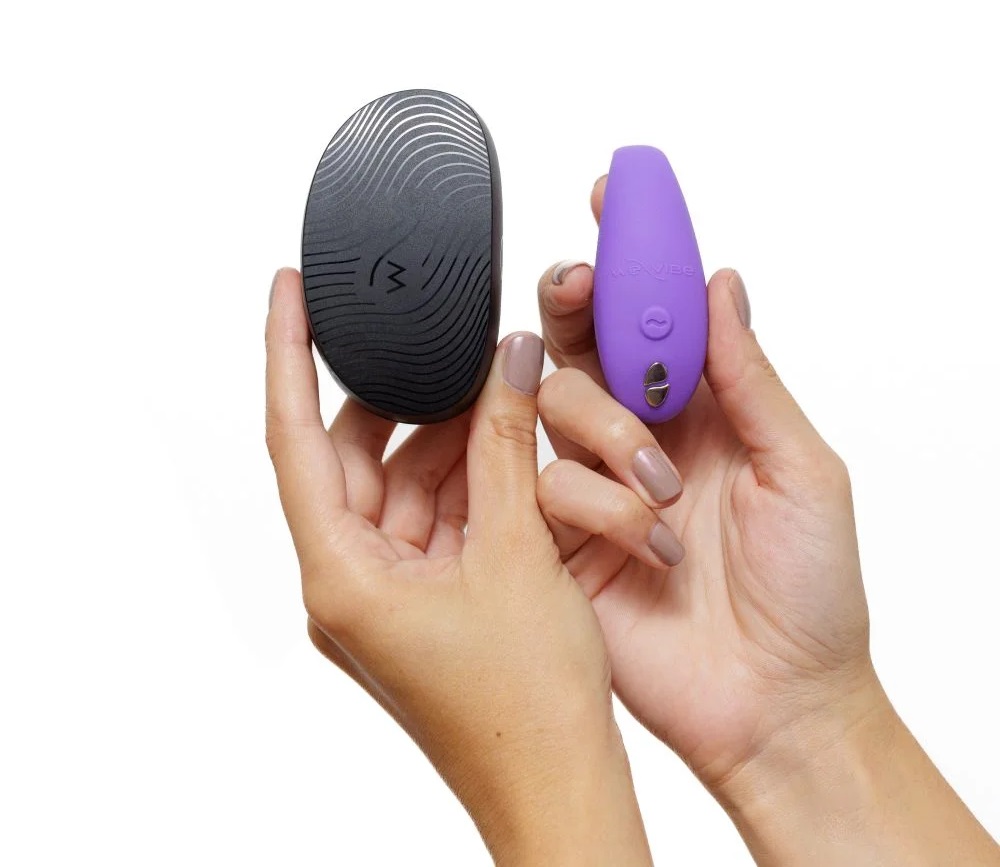 We-Vibe Sync Go tím 7.8cm cặp đôi rung thăng hoa chung